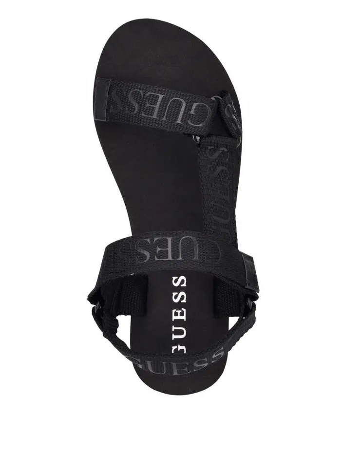 Women Sandals GUESS Avin Platform Sport Sandals Black Multi