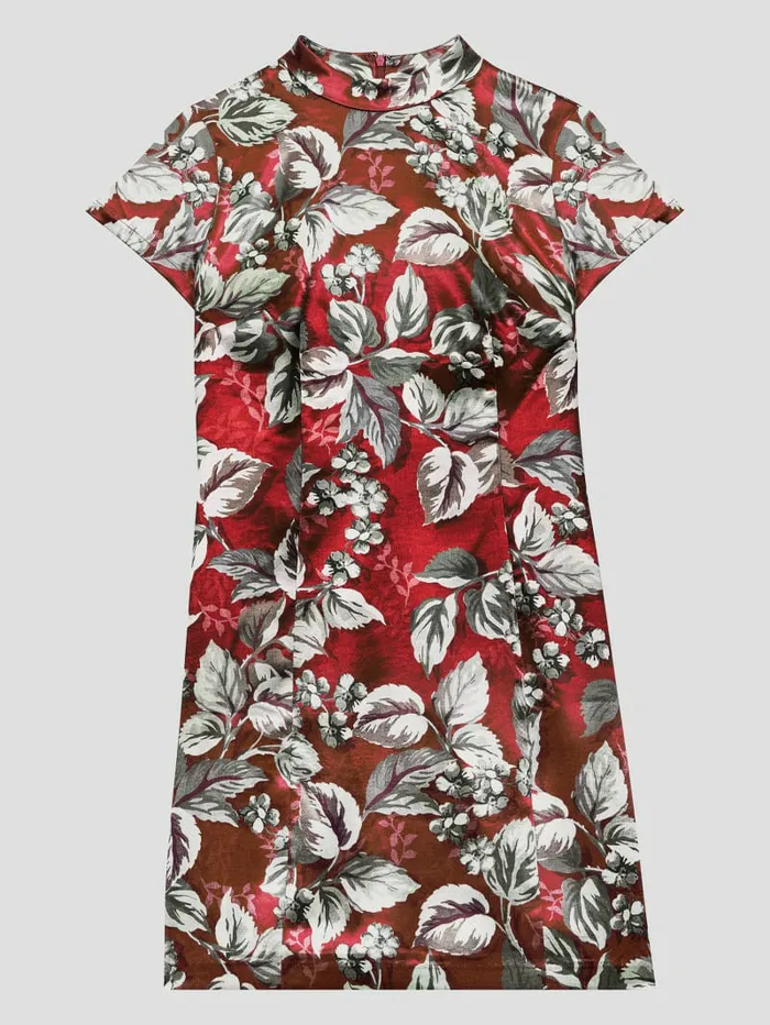Women Sandra Printed Satin Dress Coachwood Estate Print Dresses and Jumpsuits GUESS Women Sandra Printed Satin Dress Coachwood Estate Print Dresses and Jumpsuits GUESS
