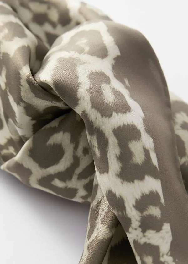 Women Scarves and Other Stories LeopardPrint Scarf Leopard