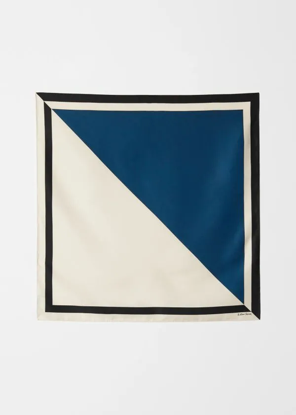 Women Scarves and Other Stories TwoTone Scarf Dark Blue