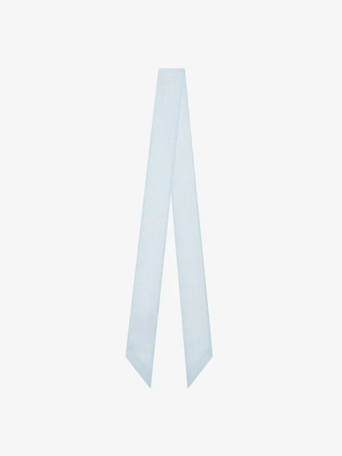Women Scarves Givenchy 4G Bandeau In Silk Frost