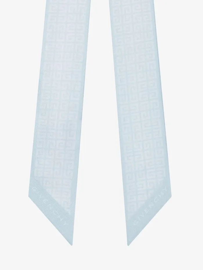Women Scarves Givenchy 4G Bandeau In Silk Frost Women Scarves Givenchy 4G Bandeau In Silk Frost