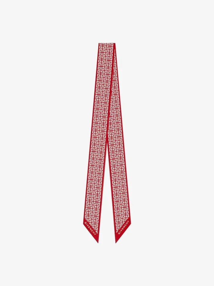 Women Scarves Givenchy 4G Bandeau In Silk Vermillon