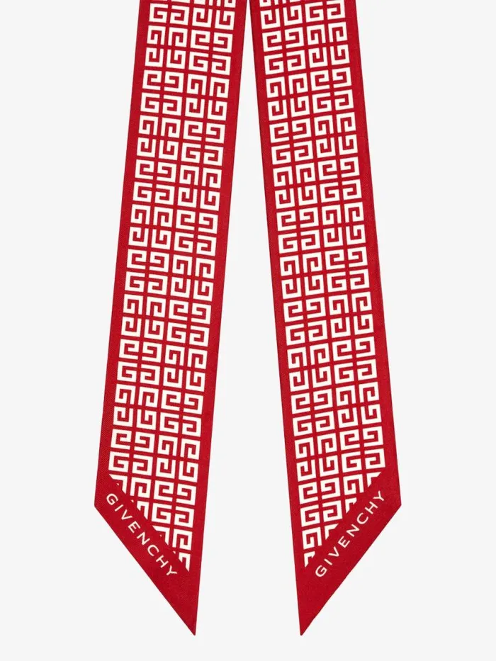 Women Scarves Givenchy 4G Bandeau In Silk Vermillon