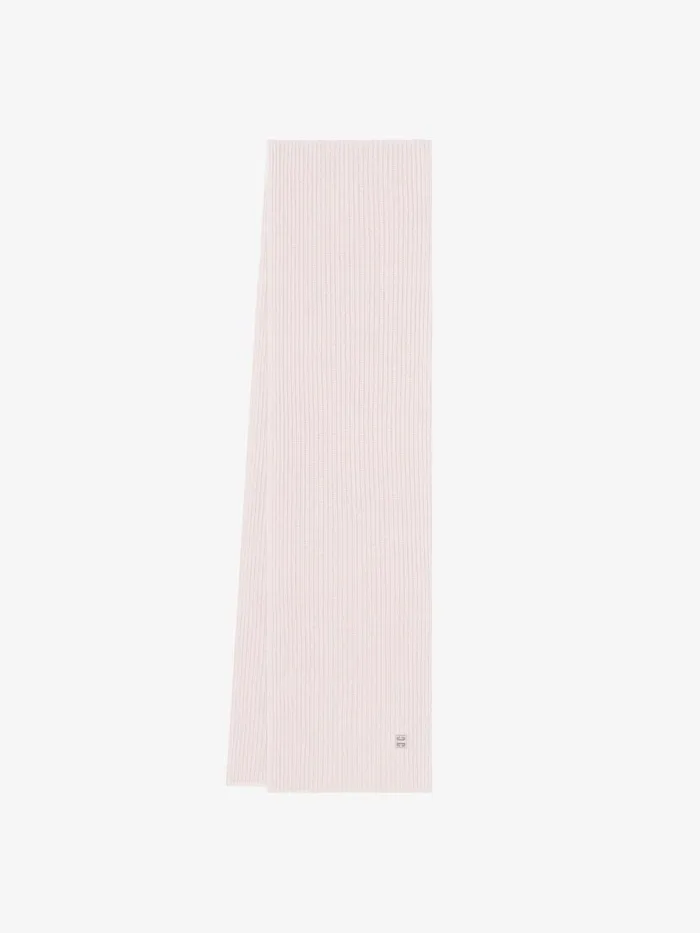 Women Scarves Givenchy Scarf In Wool And Cashmere Powder