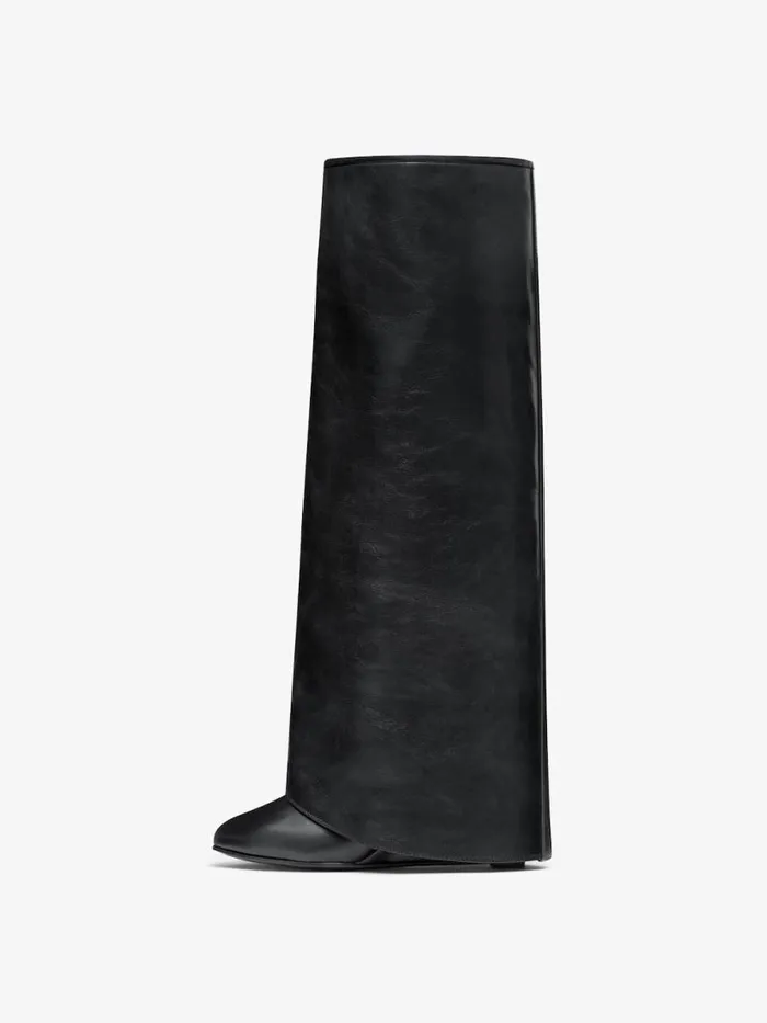 Women Shark Lock Givenchy Shark Lock Buckles Boots In Leather Black Women Shark Lock Givenchy Shark Lock Buckles Boots In Leather Black
