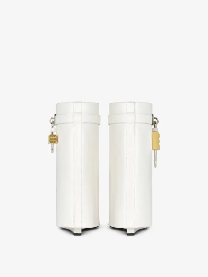 Women Shark Lock Givenchy Shark Lock Sandal Boots In Leather Ivory Women Shark Lock Givenchy Shark Lock Sandal Boots In Leather Ivory