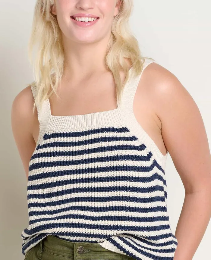 Women Shirts and Tops Toad and Co Bianca Tank True Navy Stripe