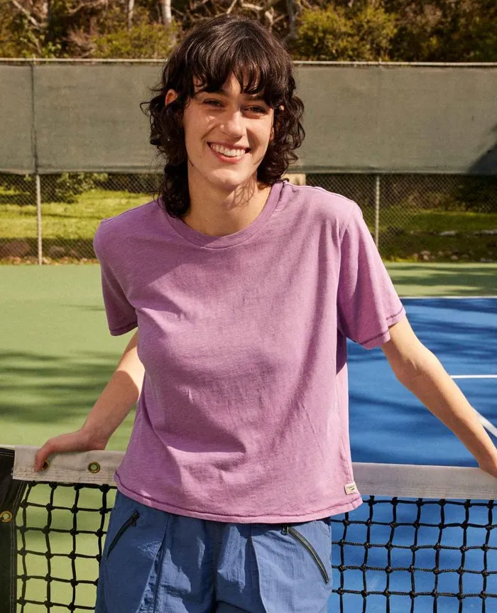 Women Shirts and Tops Toad and Co Boundless Jersey Crew Orchid