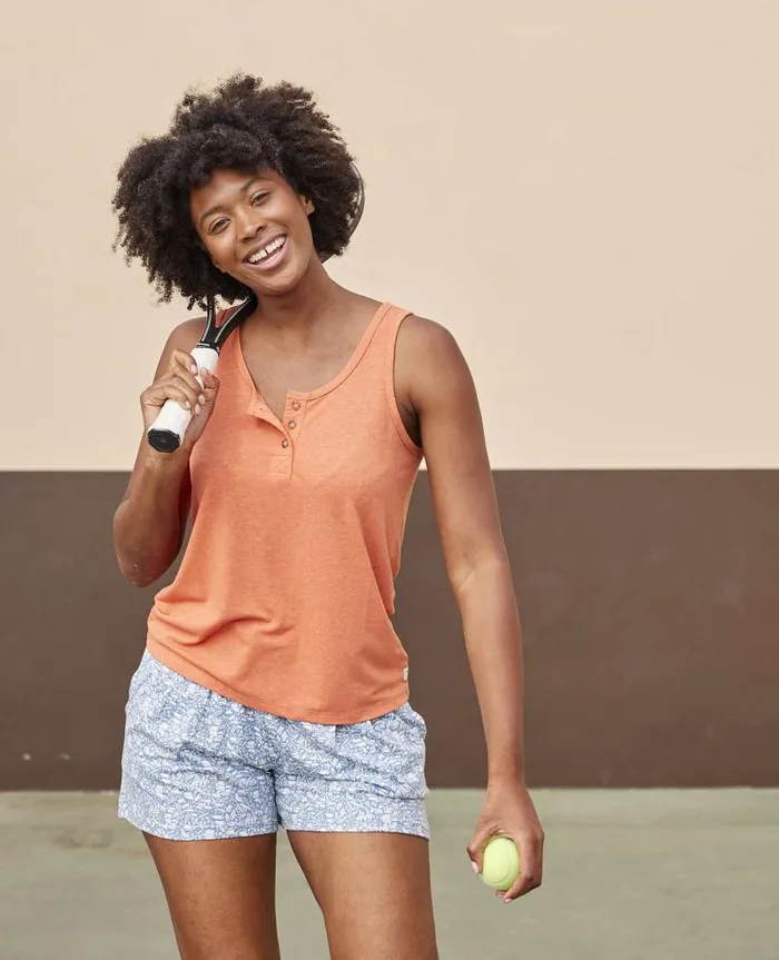 Women Shirts and Tops Toad and Co Piru Henley Tank Dreamsicle
