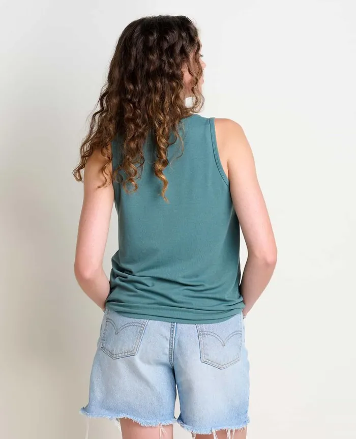 Women Shirts and Tops Toad and Co Piru Henley Tank Silver Pine