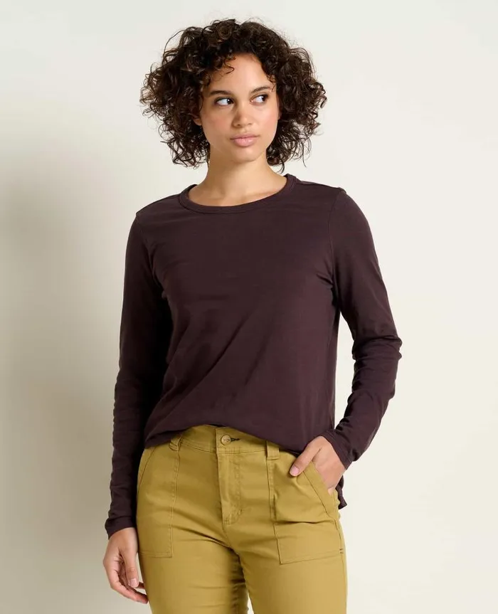 Women Shirts and Tops Toad and Co Primo Long Sleeve Crew Carob