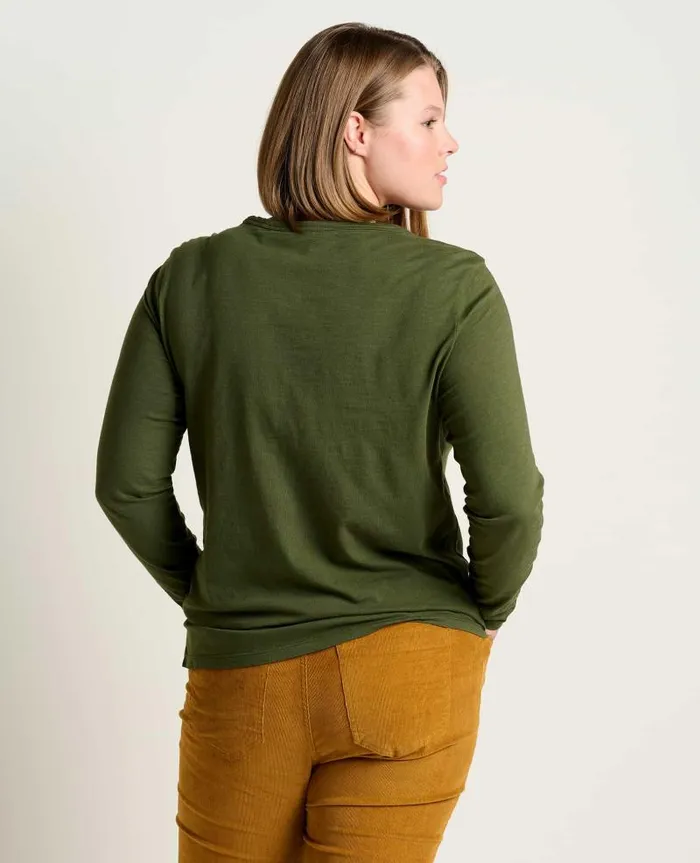 Women Shirts and Tops Toad and Co Primo Long Sleeve Crew Chive