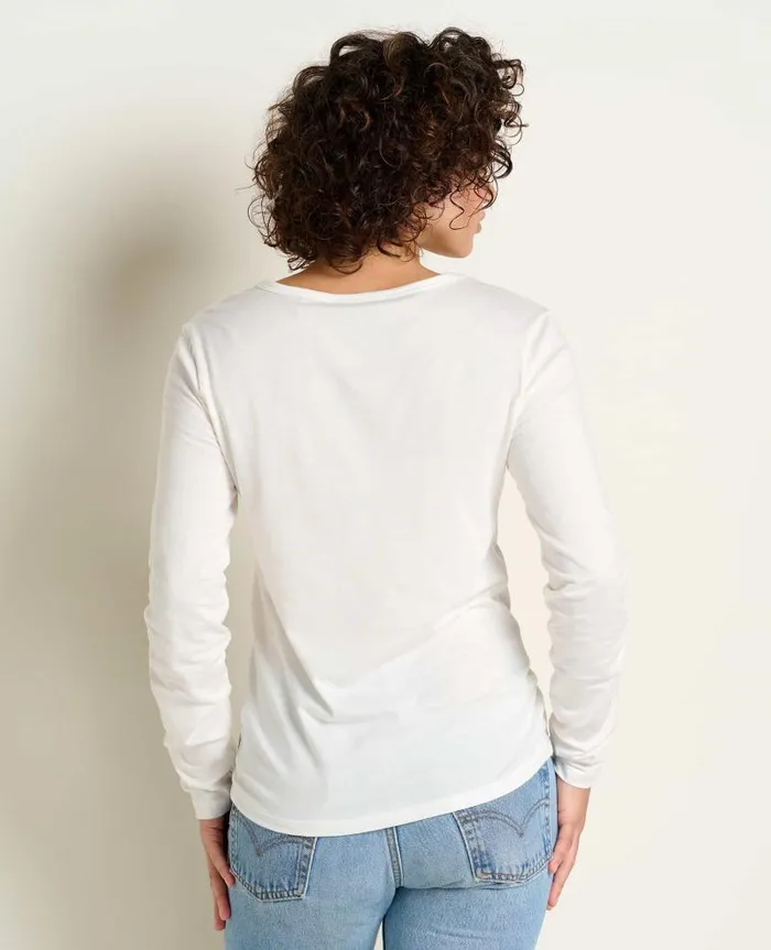Women Shirts and Tops Toad and Co Rose Long Sleeve Tee Egret