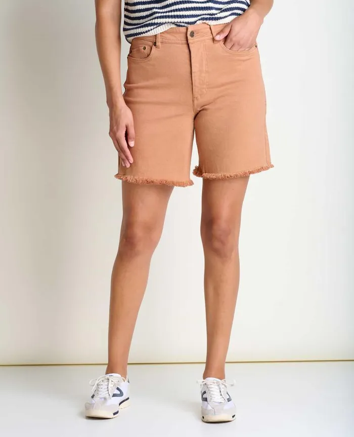 Women Shorts Toad and Co Balsam Seeded Cutoff Short Hazel