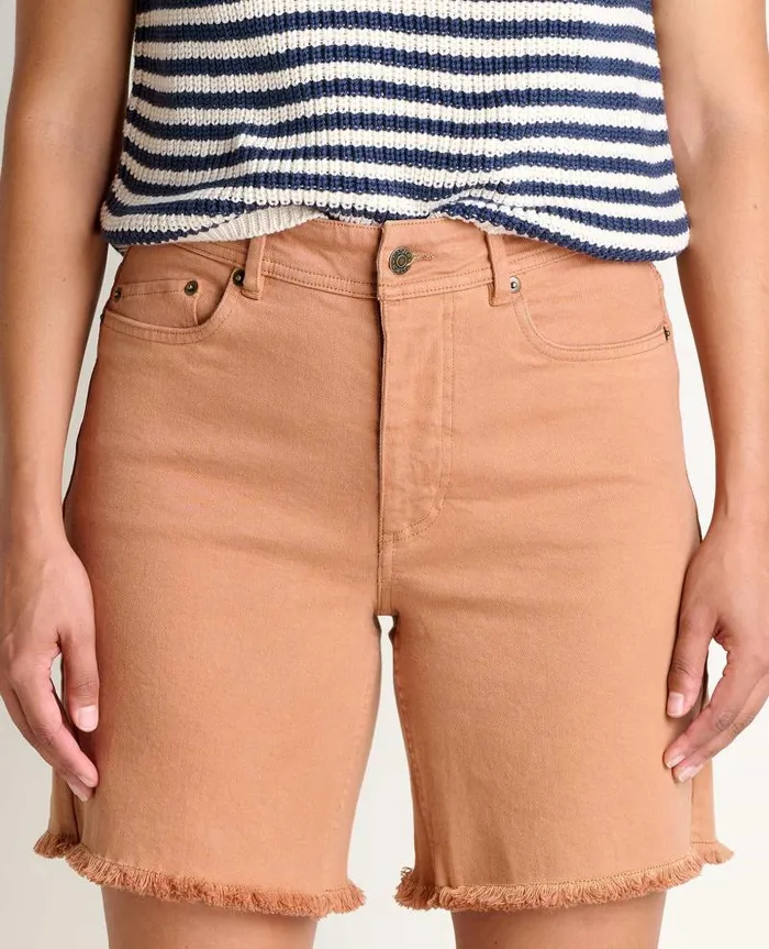 Women Shorts Toad and Co Balsam Seeded Cutoff Short Hazel