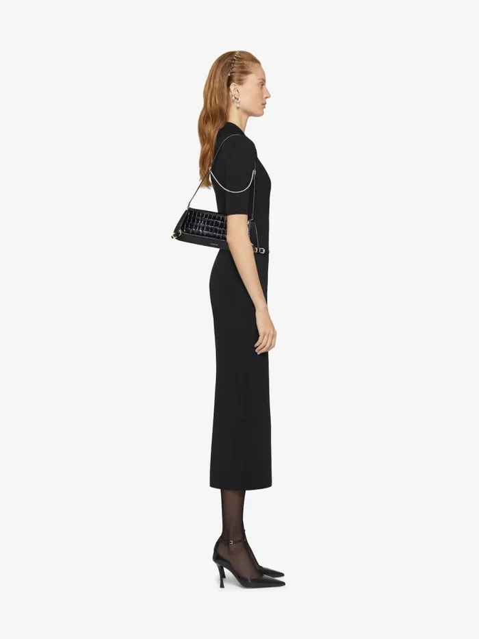 Women Shoulder Bags Givenchy Voyou Clutch Bag In Crocodile Effect Leather Black Women Shoulder Bags Givenchy Voyou Clutch Bag In Crocodile Effect Leather Black