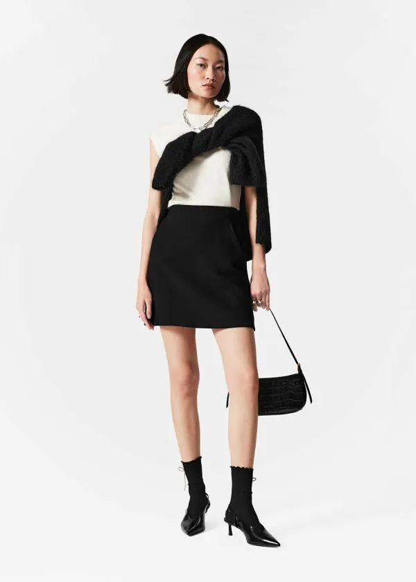 Women Skirts and Other Stories ALine Mini Skirt Black