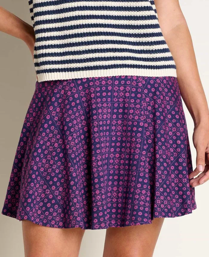 Women Skirts and Skorts Toad and Co Birdie Skort Midnight Geo Print