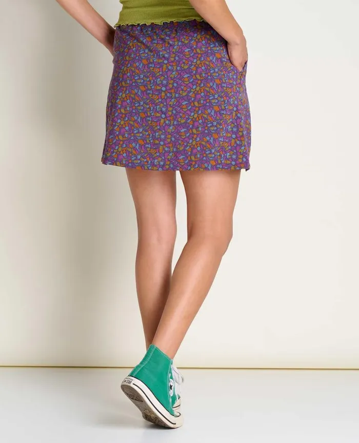 Women Skirts and Skorts Toad and Co Sunkissed Weekend Skort Acai Kaleidoscope Print