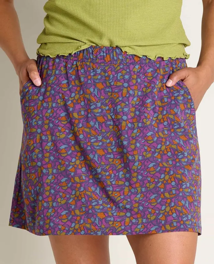 Women Skirts and Skorts Toad and Co Sunkissed Weekend Skort Acai Kaleidoscope Print