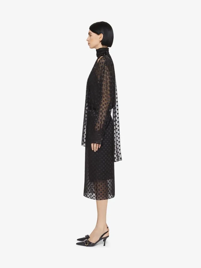 Women Skirts Givenchy Skirt In Polka Dots Dvor Satin Black