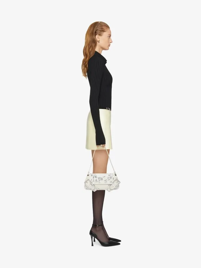 Women Skirts Givenchy Voyou Wrap Mini Skirt In Silk Satin Duchesse Butter