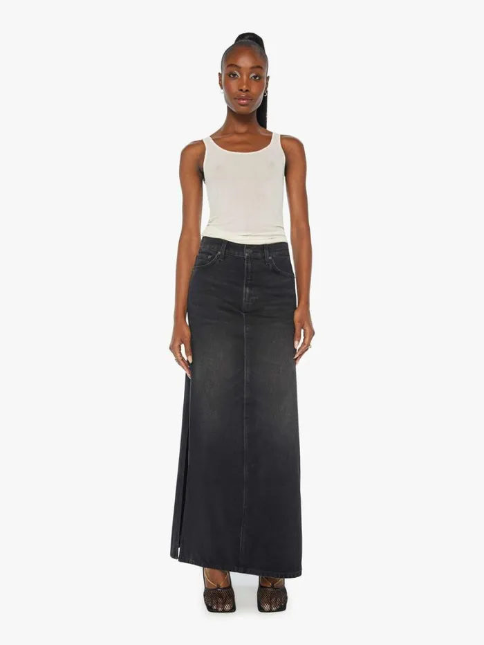 Women Skirts Mother Denim Snacks The Fun Dip Slice Maxi Skirt Late Night Lick