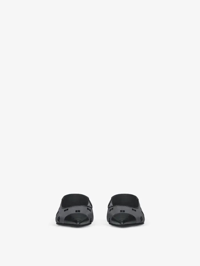 Women Slides and Sandals Givenchy Ballerina In 4G Mesh Black Women Slides and Sandals Givenchy Ballerina In 4G Mesh Black