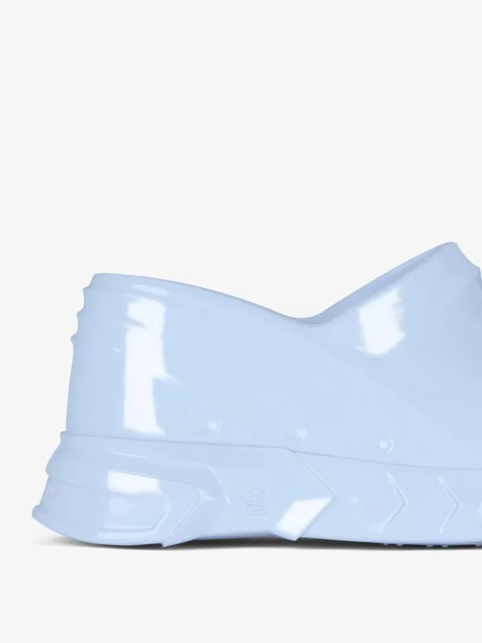 Women Slides and Sandals Givenchy Marshmallow Wedge Sandals In Rubber Cloud Blue Women Slides and Sandals Givenchy Marshmallow Wedge Sandals In Rubber Cloud Blue