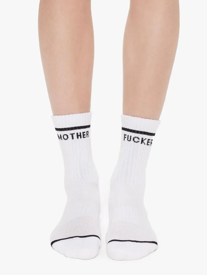 Women Socks Mother Denim Baby Steps Women039s Mother Fuckerwhite