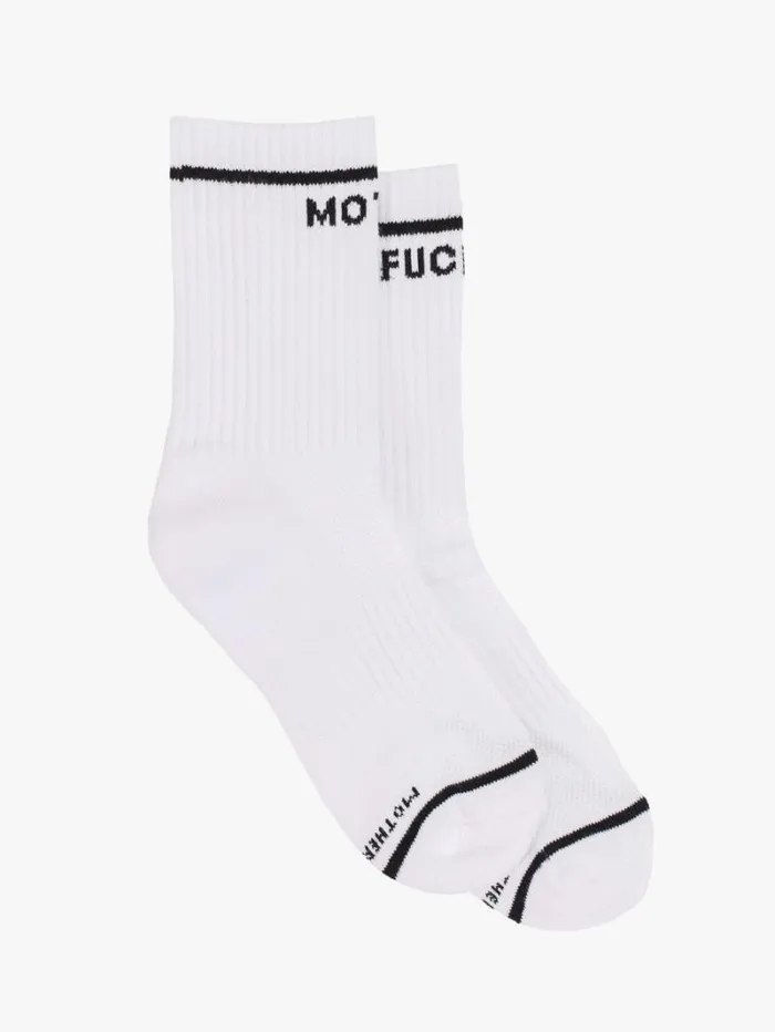 Women Socks Mother Denim Baby Steps Women039s Mother Fuckerwhite