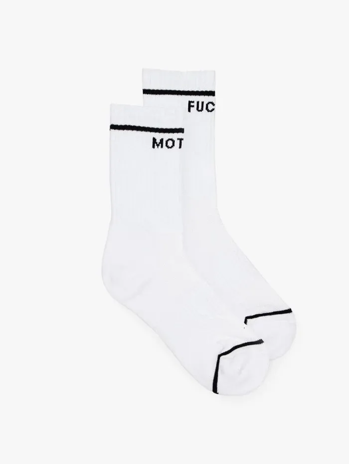 Women Socks Mother Denim Baby Steps Women039s Mother Fuckerwhite