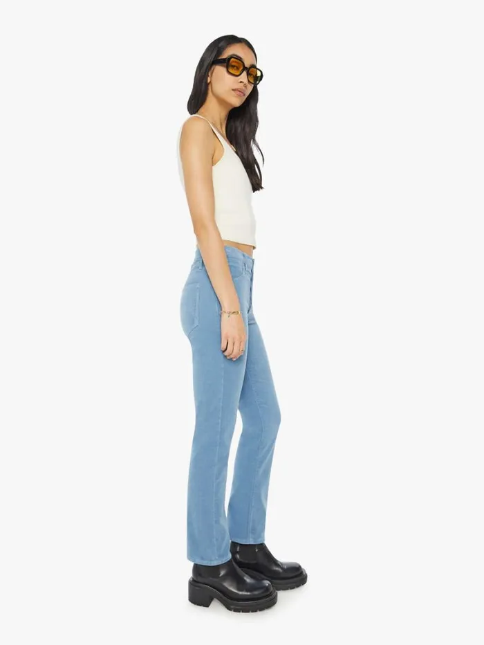 Women Straight Mother Denim The Hiker Hover Blue Shadow