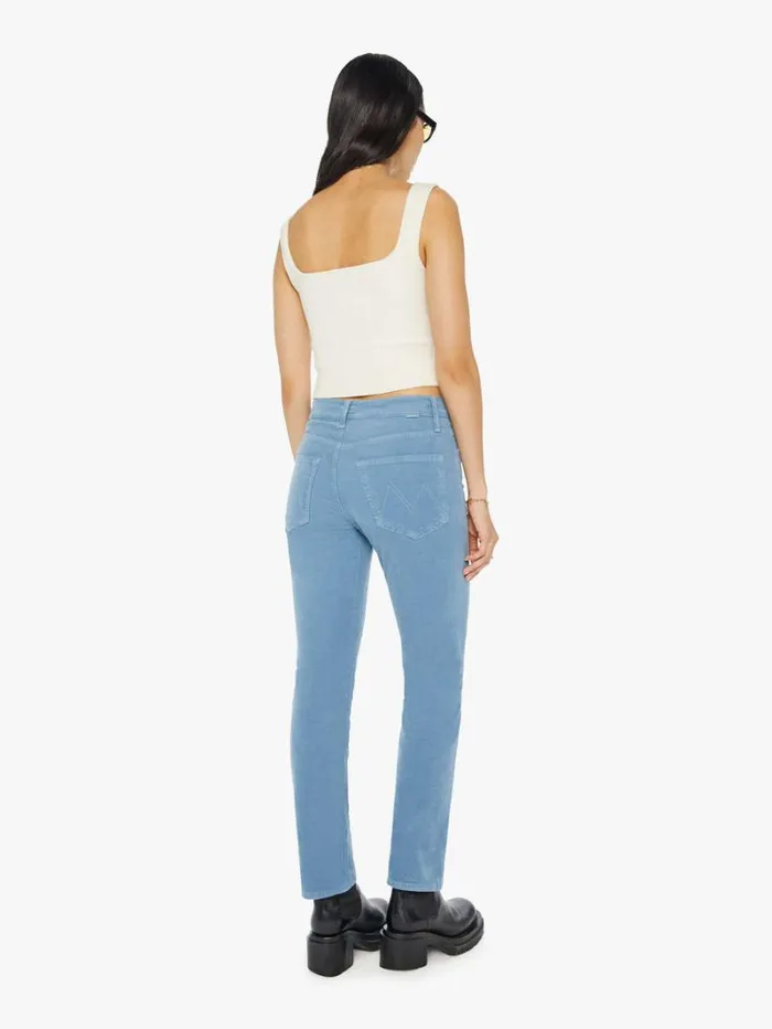 Women Straight Mother Denim The Hiker Hover Blue Shadow