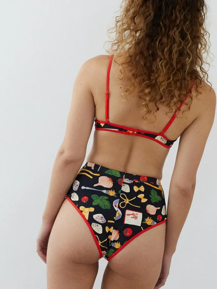 Women Surfrider Bottom Buon Appetito Black Lisa Says Gah Swim