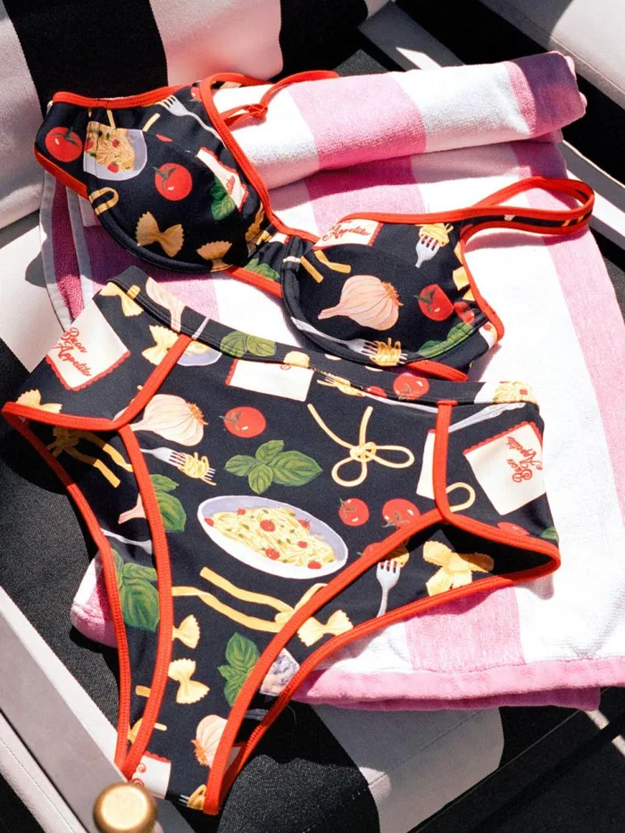 Women Surfrider Bottom Buon Appetito Black Lisa Says Gah Swim
