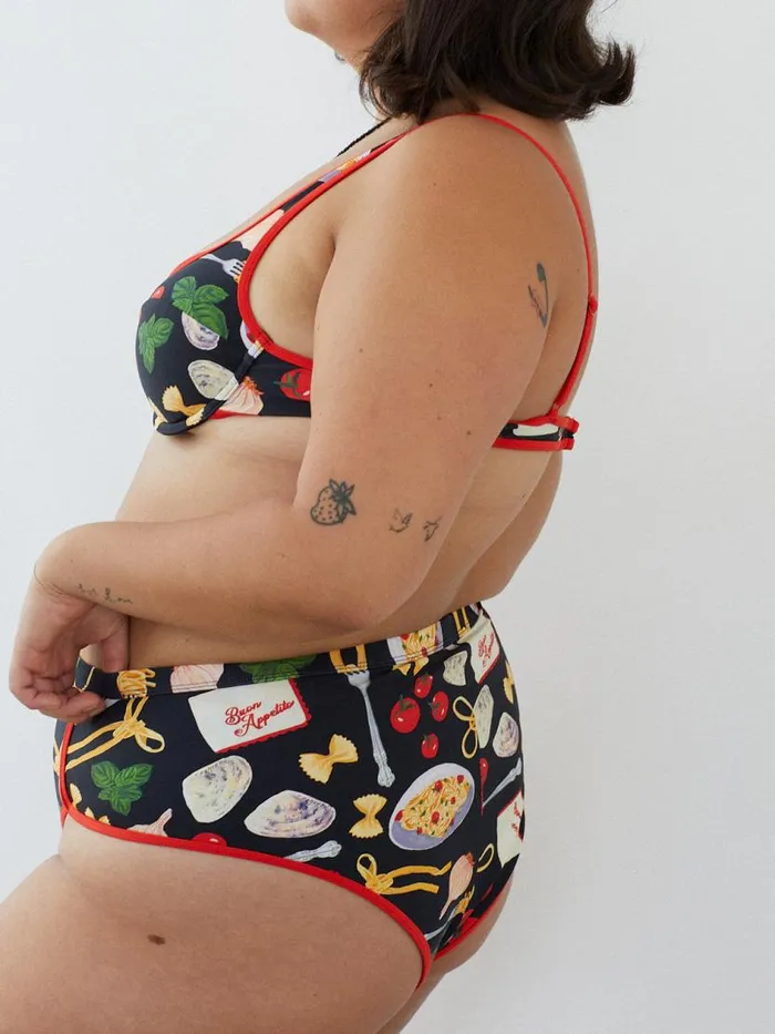 Women Surfrider Bottom Buon Appetito Black Lisa Says Gah Swim