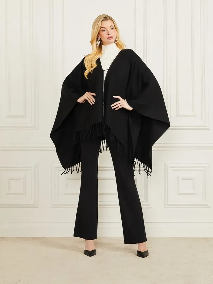 Women Sweaters and Knits GUESS Kelly CoverUp Black Women Sweaters and Knits GUESS Kelly CoverUp Black