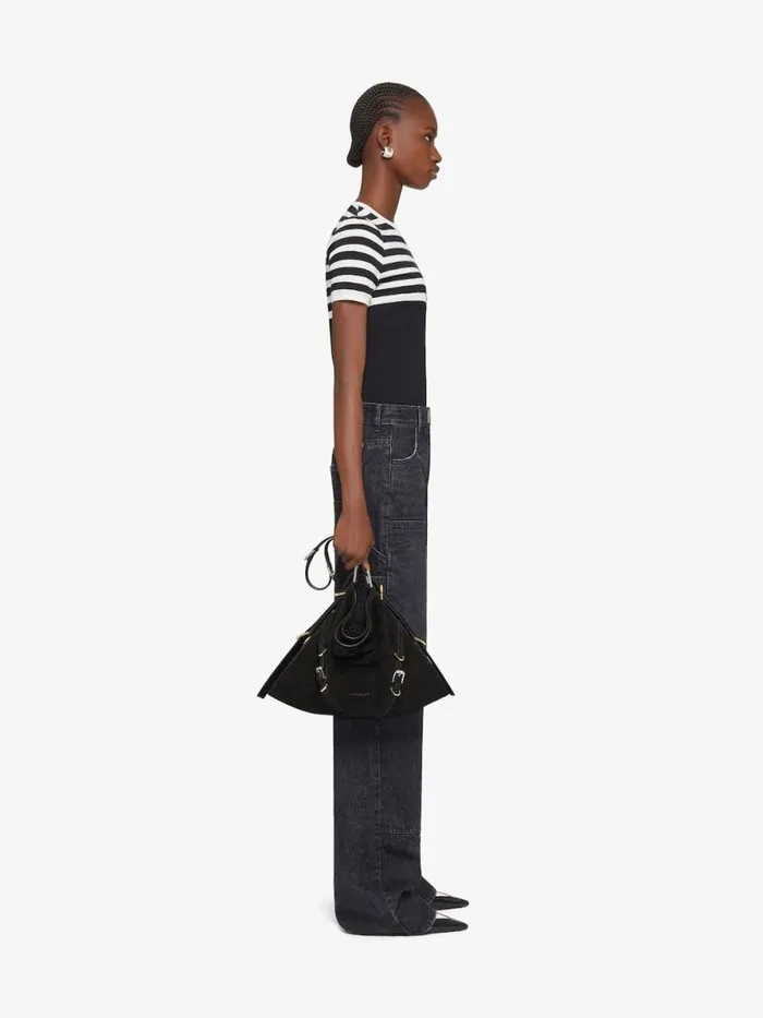 Women TShirts Givenchy Slim Fit 4G Striped Tshirt In Cotton Blackwhite