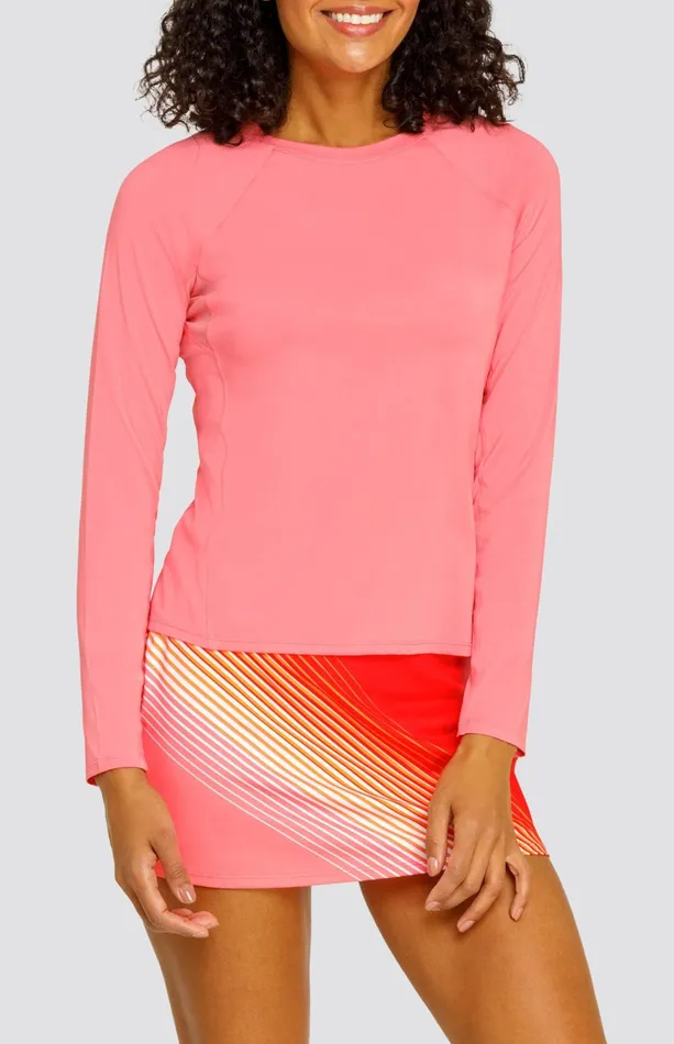 Women Tail Activewear Long Sleeve Aravie Top Strawberry Pink