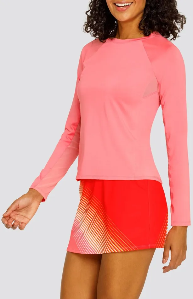 Women Tail Activewear Long Sleeve Aravie Top Strawberry Pink