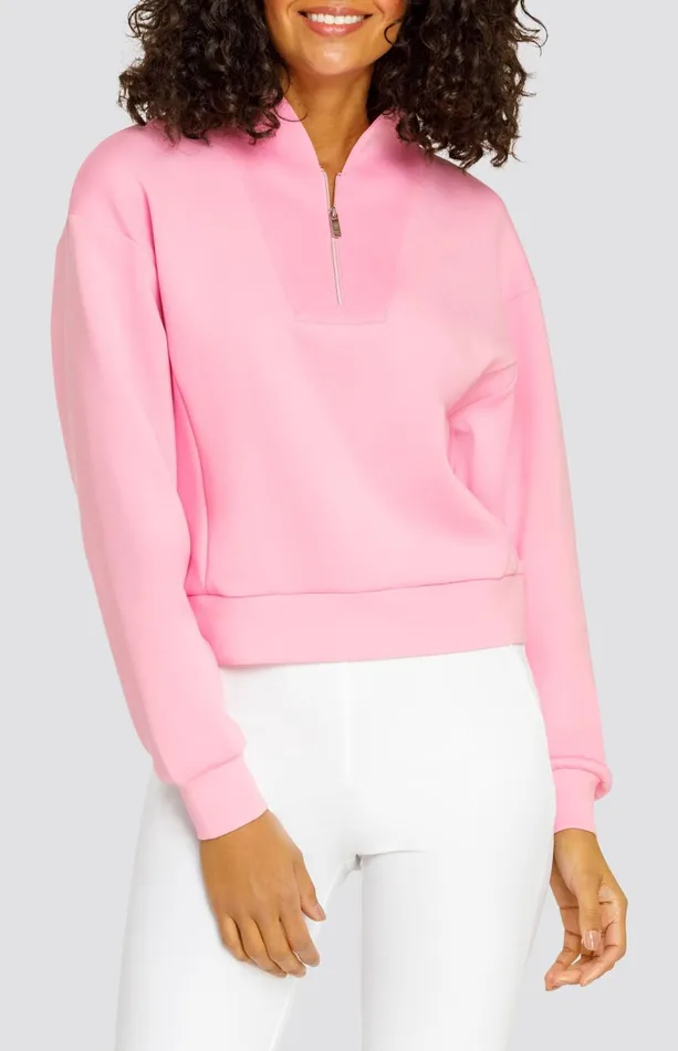 Women Tail Activewear Long Sleeve Brooklee Pullover Begonia Pink