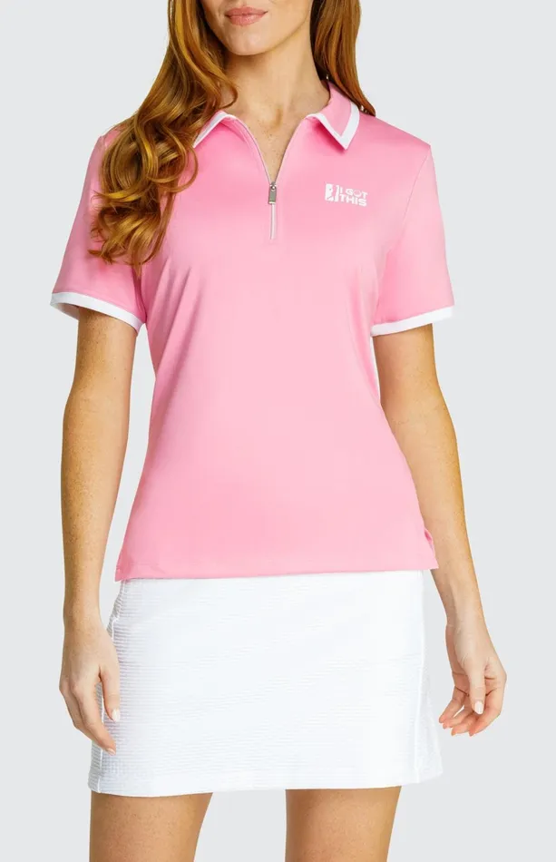Women Tail Activewear Short Sleeve Adi Top Begonia Pink