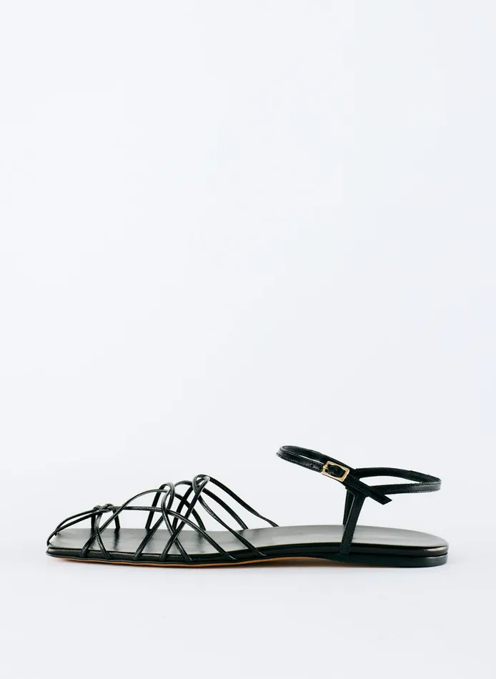 Women Tibi Flats Berneice Kidskin Sandal