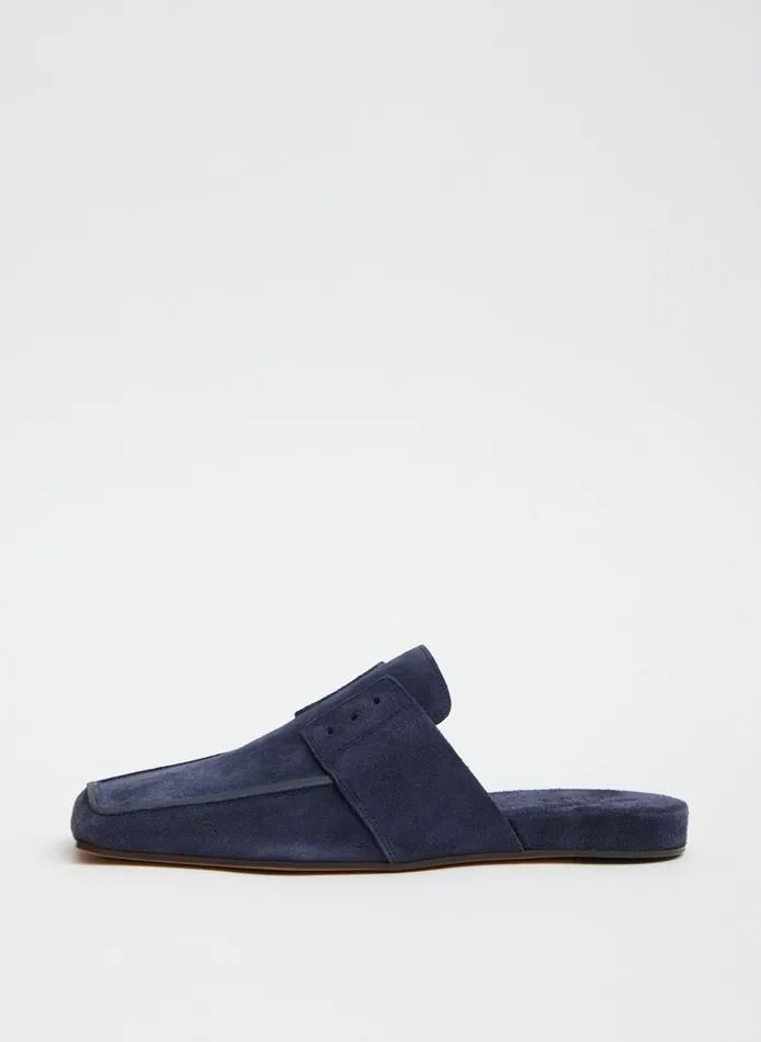 Women Tibi Flats Suede Granger Slide