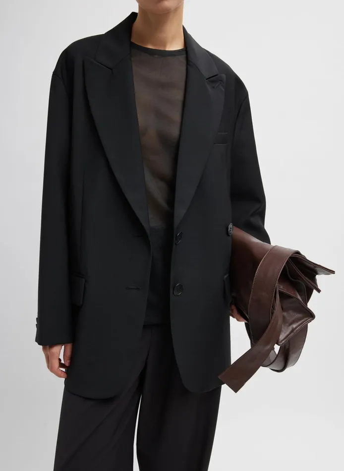 Women Tibi Jackets and Outerwear Tropical Wool Liam Blazer