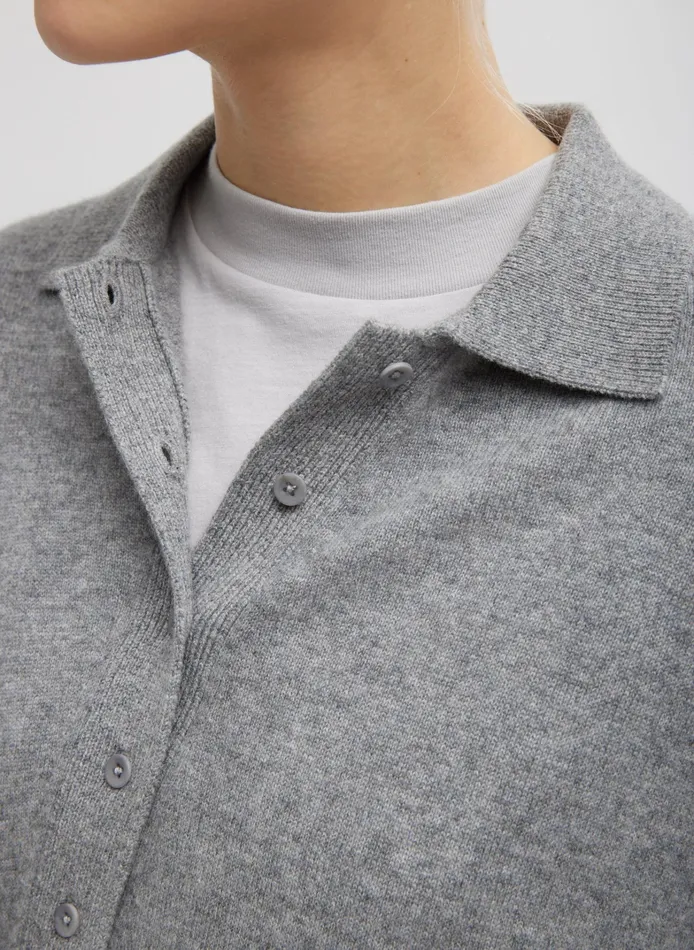 Women Tibi Knitwear and Sweatshirts Washable Cashmere Easy Polo Sweater