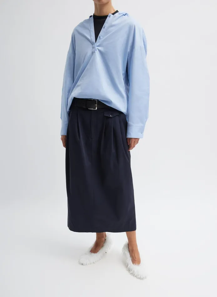 Women Tibi Skirts Bio Twill Triple Pleat Skirt
