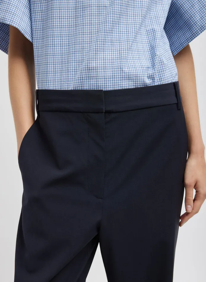 Women Tibi Suits Tropical Wool Reese Sculpted Trouser